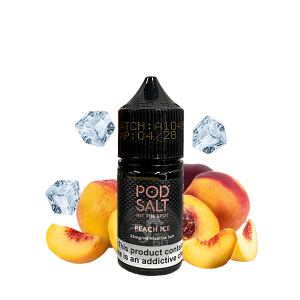 خرید سالت هلو یخ پاد سالت (30میل) POD SALT CORE PEACH ICE