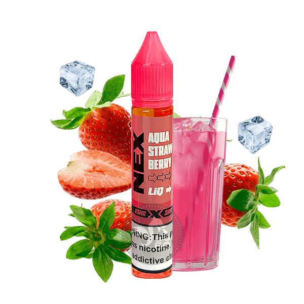 خرید سالت آکوا توت فرنگی پاد سالت (30میل) POD SALT NEXLIQ AQUA STRAWBERRY