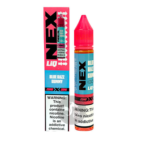 خرید سالت آدامس تمشک آبی پاد سالت (30میل) POD SALT NEXLIQ BLUE RAZZ GUMMY