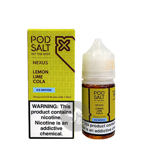 خرید سالت لیمو کولا یخ پاد سالت (30میل) POD SALT NEXUS LEMON LIME COLA ICE