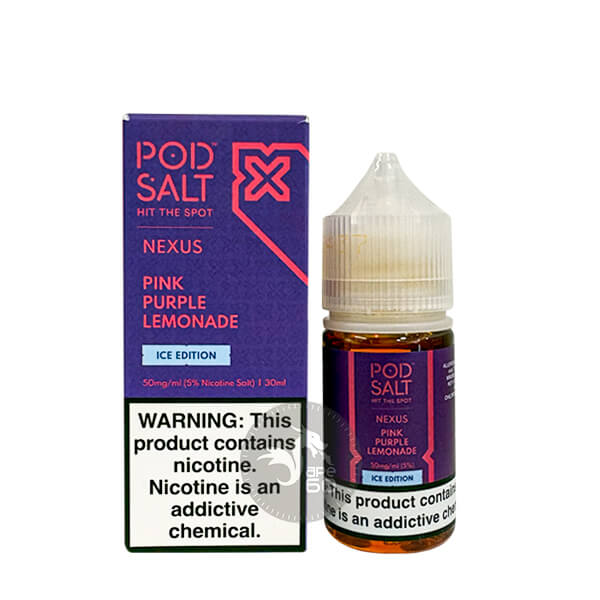 خرید سالت تمشک لیموناد یخ پاد سالت (30میل) POD SALT NEXUS PINK PURPLE LEMONADE ICE