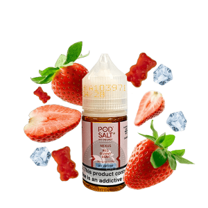 خرید سالت پاستیل توت فرنگی یخ پاد سالت (30میل) POD SALT NEXUS RED GUMMY BEAR ICE