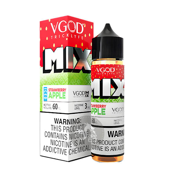 خرید جویس توت فرنگی سیب یخ ویگاد (60میل) VGOD MIX ICED STRAWBERRY APPLE