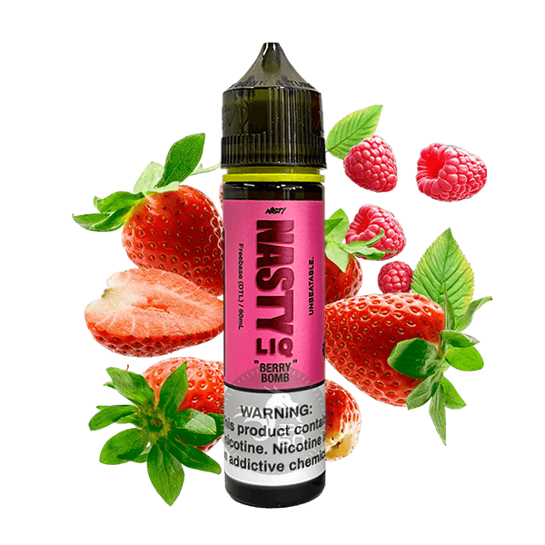 خرید جویس توت فرنگی تمشک نستی (60میل) NASTY LIQ BERRY BOMB