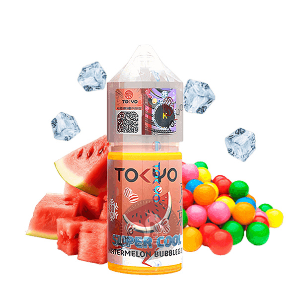 خرید سالت آدامس هندوانه یخ توکیو (30میل) TOKYO SUPER COOL WATERMELON BUBBLEGUM