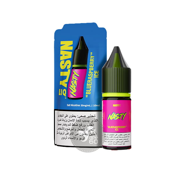 خرید سالت تمشک آبی یخ نستی (10میل) NASTY LIQ BLUE RASPBERRY ICE