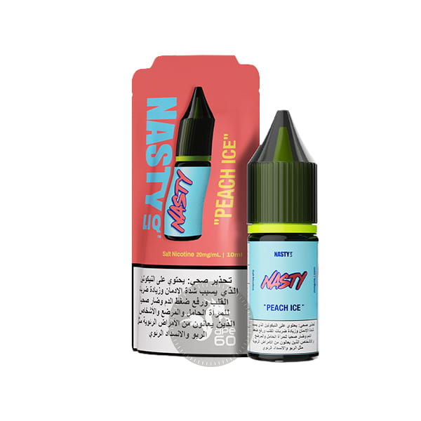 خرید سالت هلو یخ نستی (10میل) NASTY LIQ PEACH ICE