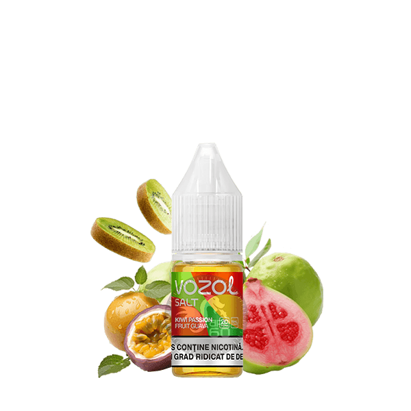 خرید سالت کیوی پشن فروت گواوا وزول (10میل) VOZOL KIWI PASSION FRUIT GUAVA