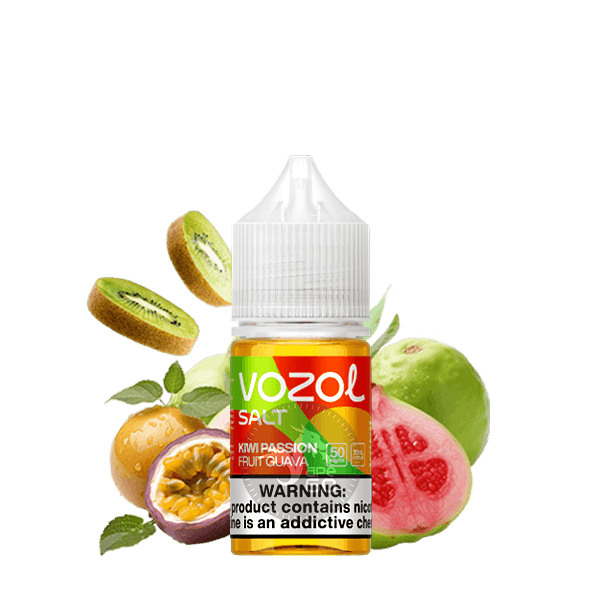 خرید سالت کیوی پشن فروت گواوا وزول (30میل) VOZOL KIWI PASSION FRUIT GUAVA