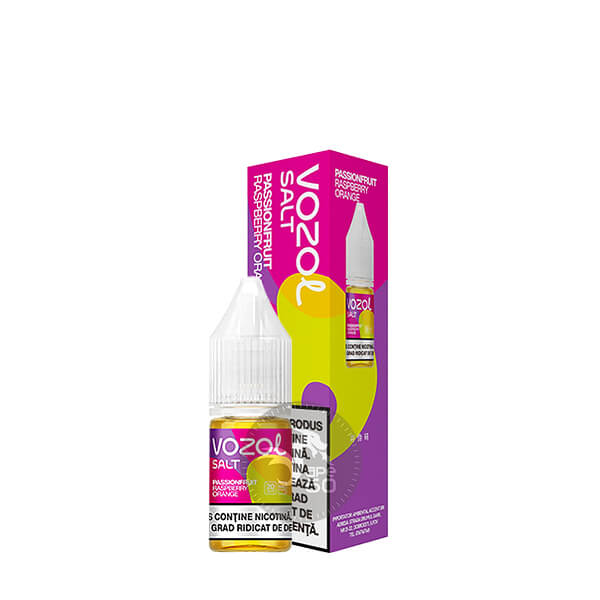خرید سالت پشن فروت تمشک پرتقال وزول (10میل) VOZOL PASSIONFRUIT RASPBERRY ORANGE