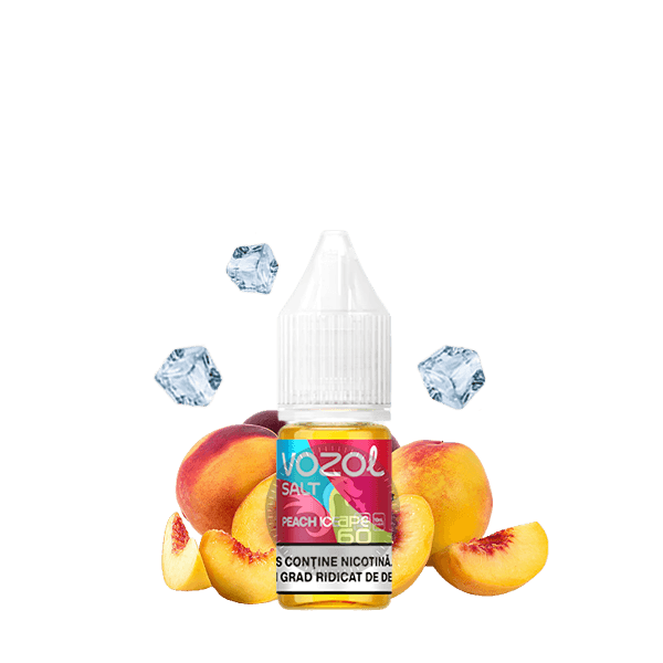 خرید سالت هلو یخ وزول (10میل) VOZOL PEACH ICE