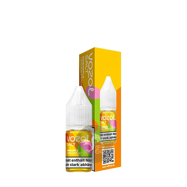خرید سالت آناناس پرتقال هلو وزول (10میل) VOZOL PINEAPPLE ORANGE PEACH