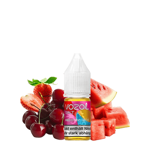 خرید سالت هندوانه توت فرنگی گیلاس وزول (10میل) VOZOL RED STORM