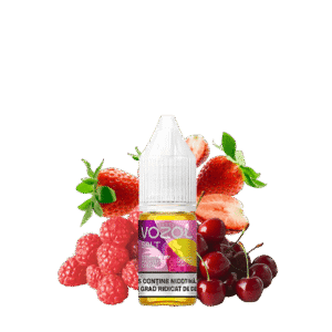 خرید سالت توت فرنگی تمشک گیلاس وزول (10میل) VOZOL STRAWBERRY RASPBERRY CHERRY