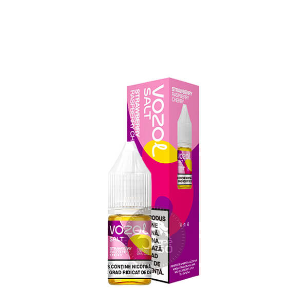 خرید سالت توت فرنگی تمشک گیلاس وزول (10میل) VOZOL STRAWBERRY RASPBERRY CHERRY