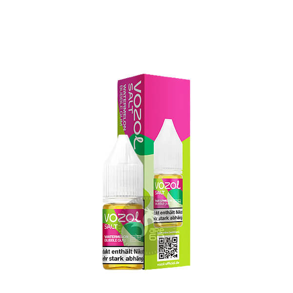 خرید سالت آدامس بادکنکی هندوانه وزول (10میل) VOZOL WATERMELON BUBBLEGUM