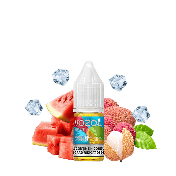 خرید سالت هندوانه لیچی یخ وزول (10میل) VOZOL WATERMELON LYCHEE ICE