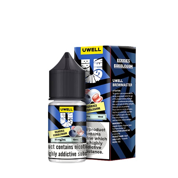خرید سالت آدامس توت فرنگی تمشک یوول (10میل) UWELL BERRIES BUBBLEGUM