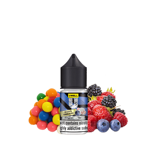 خرید سالت آدامس توت فرنگی تمشک یوول (10میل) UWELL BERRIES BUBBLEGUM