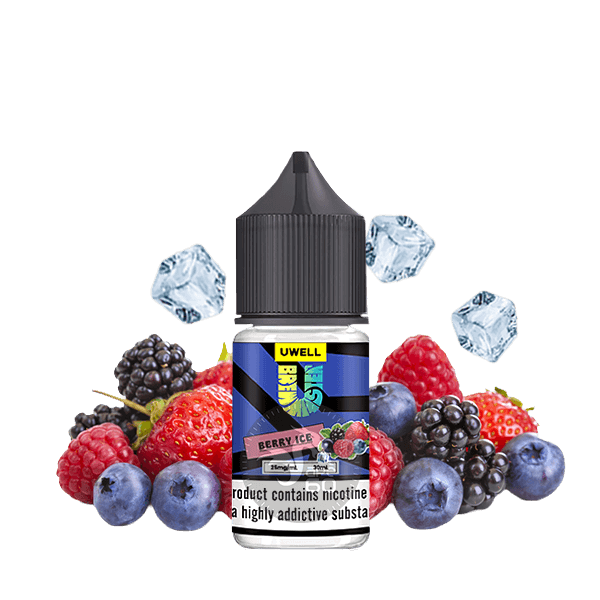 خرید سالت توت فرنگی تمشک بلوبری یخ یوول (30میل) UWELL BERRY ICE