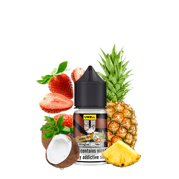 خرید سالت آناناس توت فرنگی نارگیل یوول (10میل) UWELL LAVA FIRE
