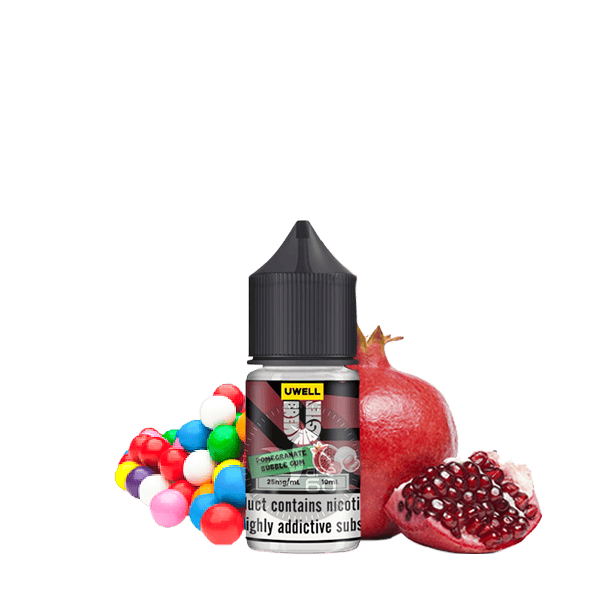 خرید سالت آدامس بادکنکی انار یوول (10میل) UWELL POMEGRANATE BUBBLE GUM
