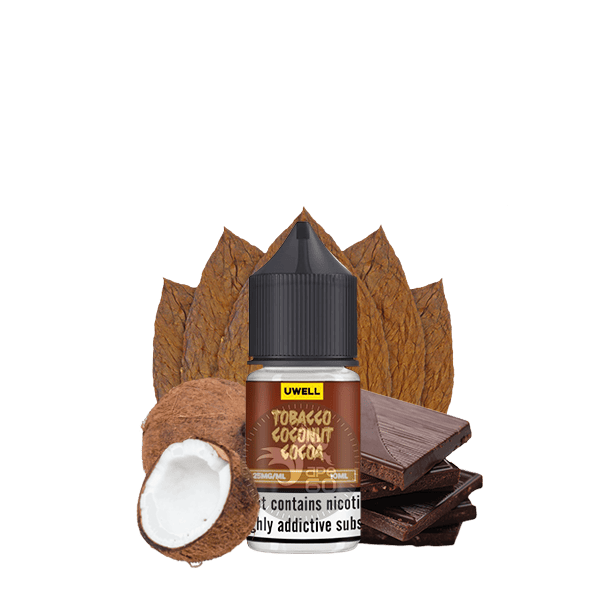 خرید سالت تنباکو نارگیل شکلات یوول (10میل) UWELL TOBACCO COCONUT COCOA