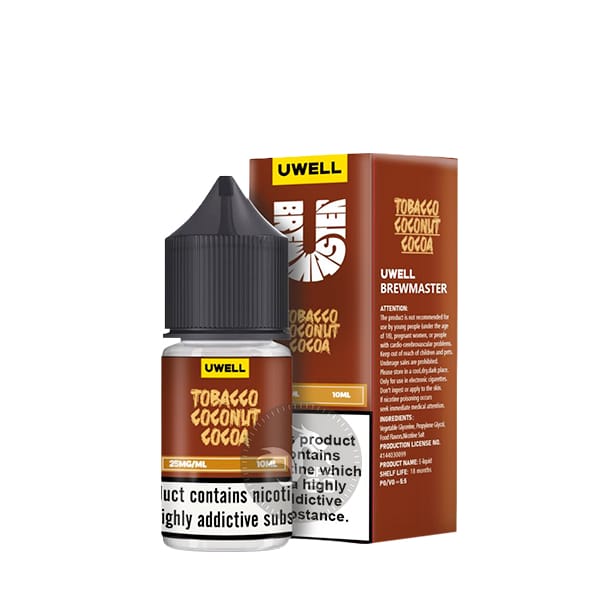 خرید سالت تنباکو نارگیل شکلات یوول (10میل) UWELL TOBACCO COCONUT COCOA