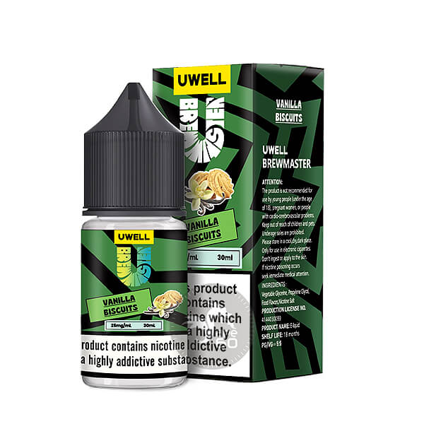 خرید سالت بیسکویت وانیلی یوول (30میل) UWELL VANILLA BISCUITS