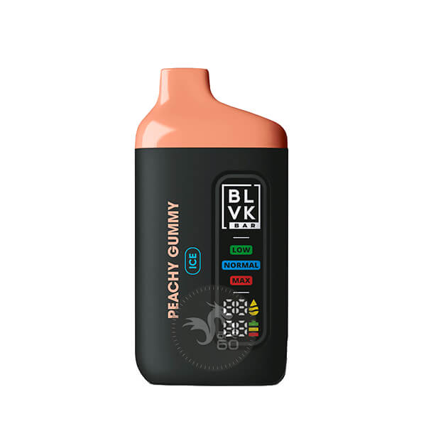 خرید پاد یکبار مصرف 20000 پاف بی ال وی کی BLVK BAR 20K PUFFS DISPOSABLE طعم Peach Gummy Ice