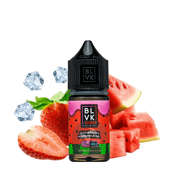 خرید سالت توت فرنگی هندوانه یخ بی ال وی کی (30میل) BLVK -MELON- STRAWBERRY WATERMELON ICE