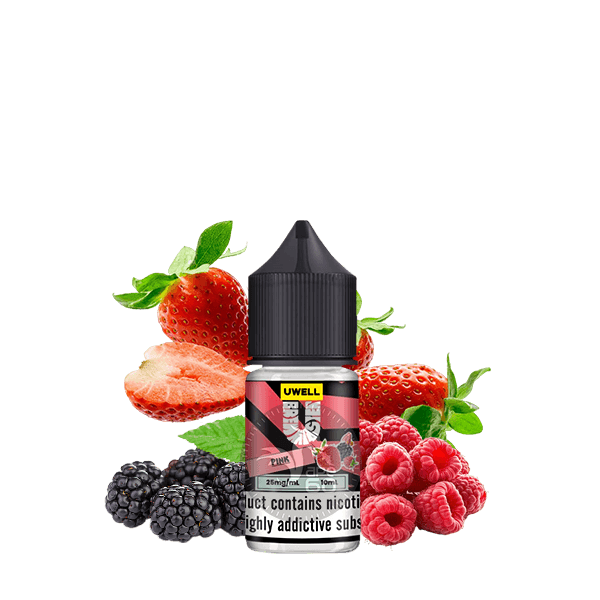 خرید سالت توت فرنگی شاتوت تمشک یوول (10میل) UWELL PINK