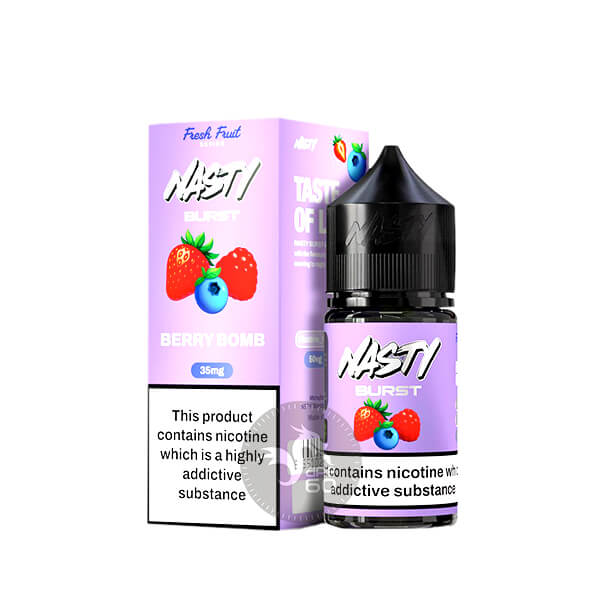 خرید سالت بلوبری توت فرنگی تمشک نستی (30میل) NASTY BURST BERRY BOMB