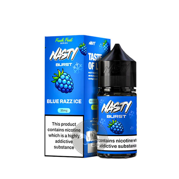 خرید سالت تمشک آبی یخ نستی (30میل) NASTY BURST BLUE RAZZ ICE