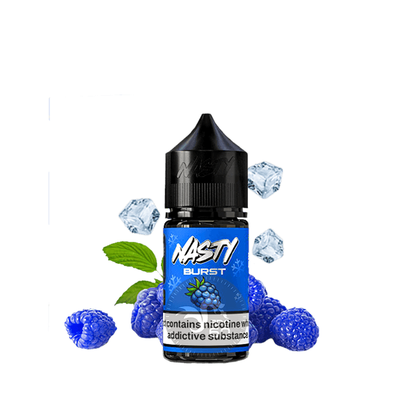 خرید سالت تمشک آبی یخ نستی (30میل) NASTY BURST BLUE RAZZ ICE