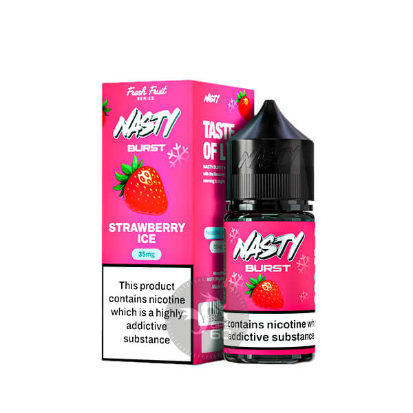 خرید سالت توت فرنگی یخ نستی (30میل) NASTY BURST STRAWBERRY ICE