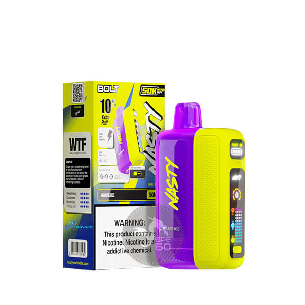 خرید پاد یکبار مصرف بولت 50000 پاف نستی NASTY BOLT 50K DISPOSABLE